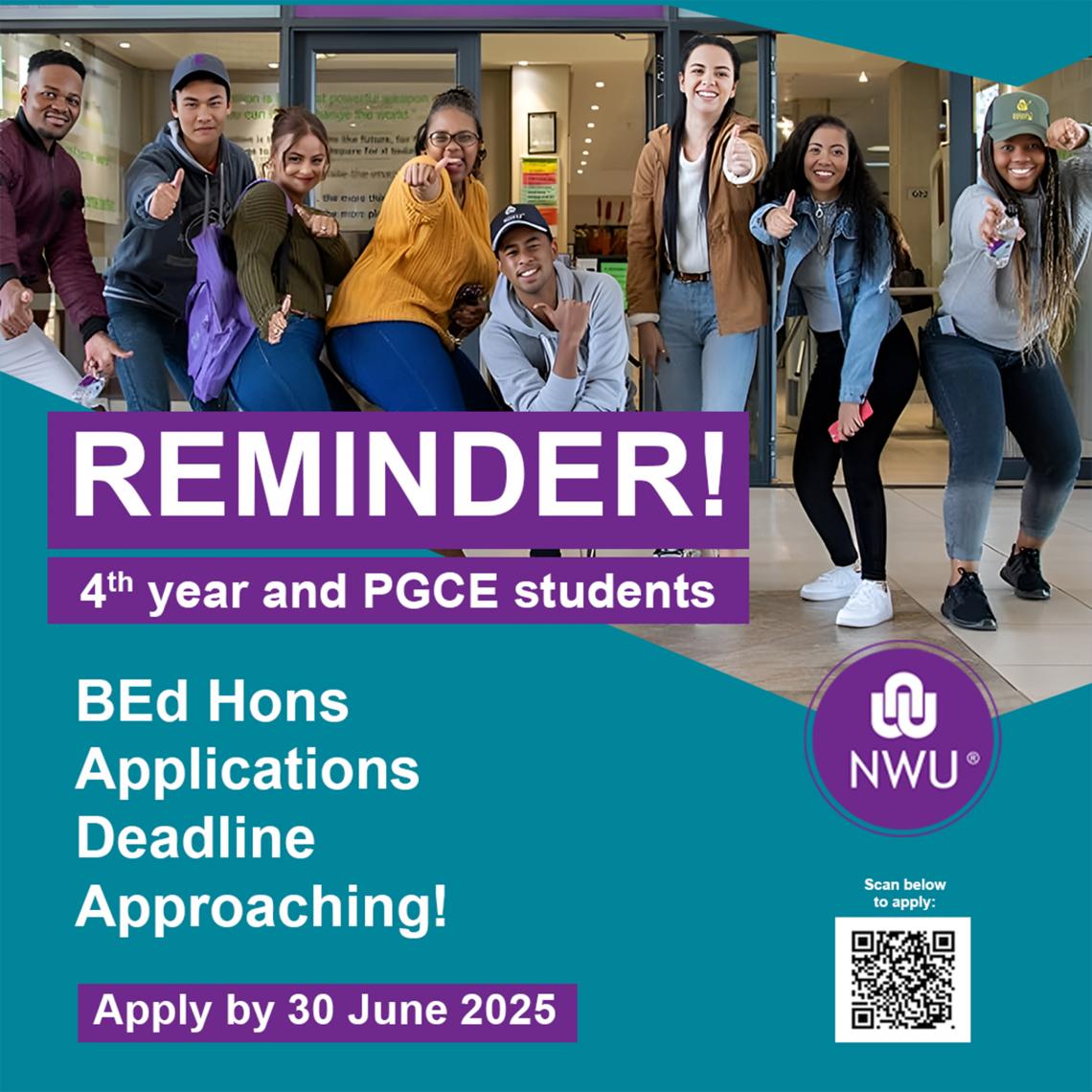 BEdHons Reminder