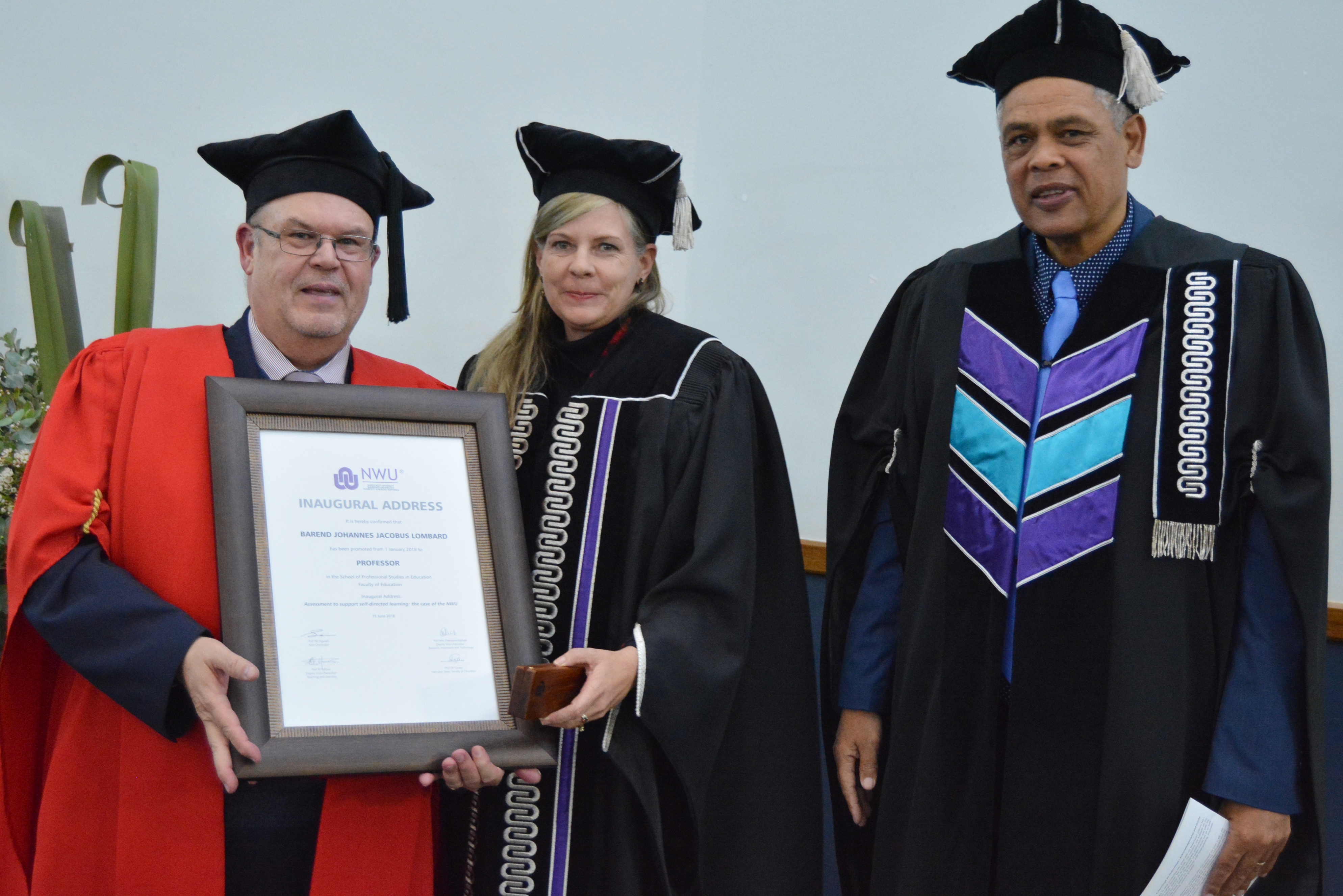 Prof Kobus Lombard delivered his inaugural lecture on the Vaal Triangle Campus - 2018